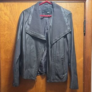 Mossimo Women's Dark Leather Jacket